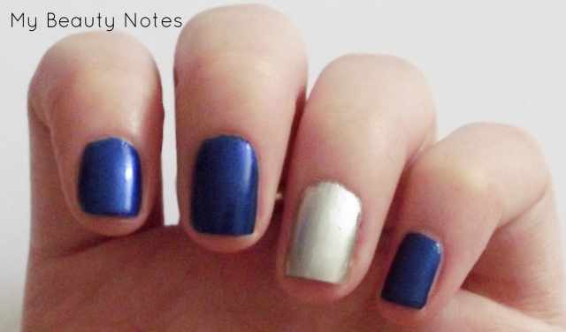 essie aruba blue and nails inc soho silver with title